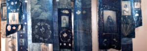 Cyanotype Fabric Photograms with Sarah May